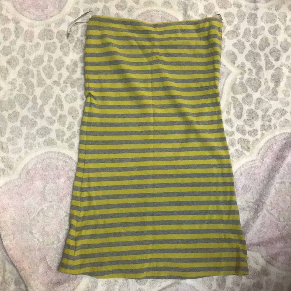 Strapless mini dress